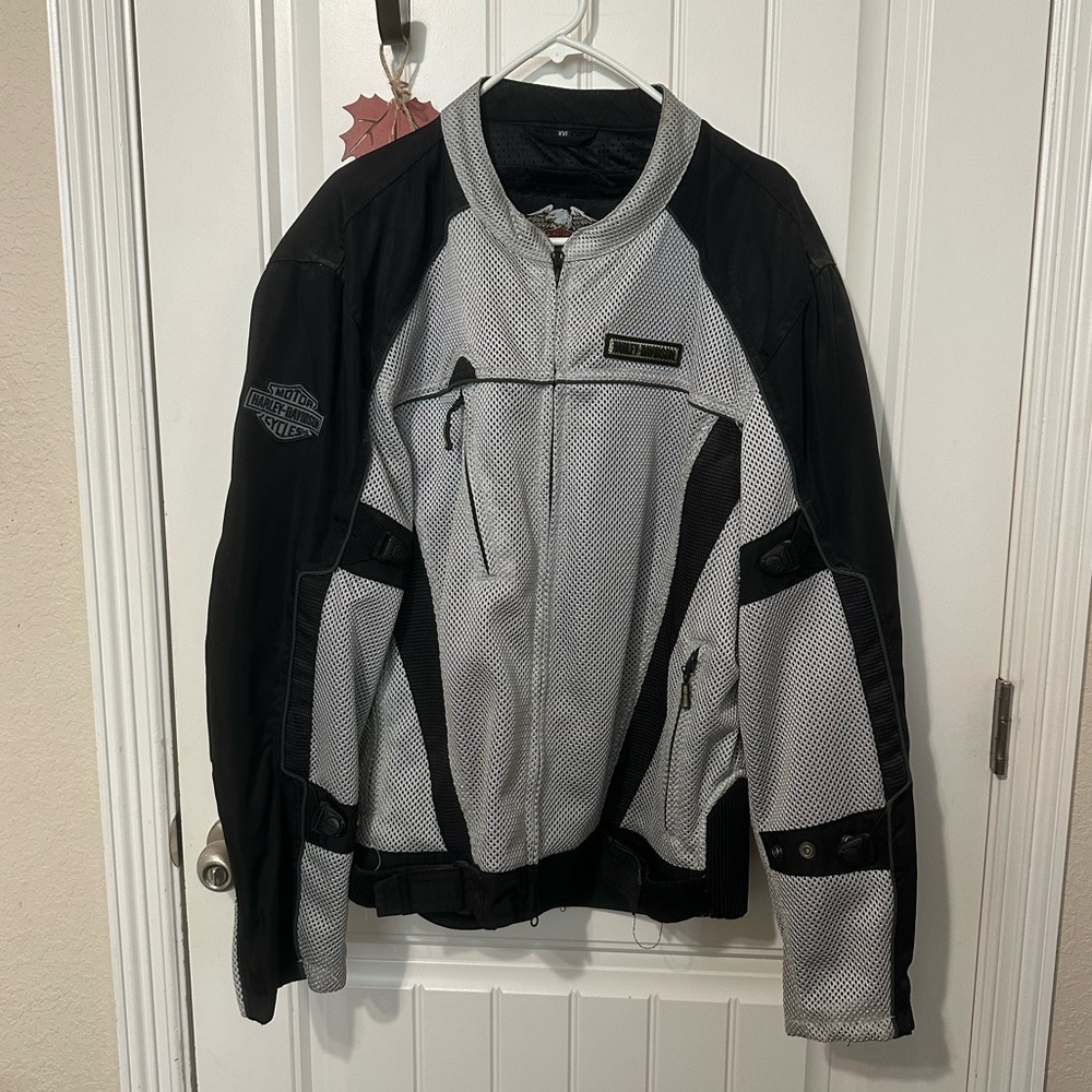 Harley Davidson Mesh Riding Jacket Men XXL gray black cold steel Hudration Moto